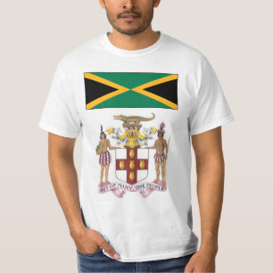 Jamaican Flag & Cultural Symbols Pride T-Shirt