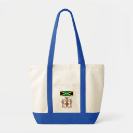 Jamaican Flag & Cultural Symbols Pride Tote Bag