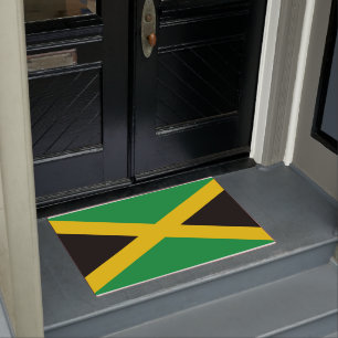 Jamaican Flag Doormat