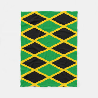 Jamaican Flag Fleece Throw Blanket