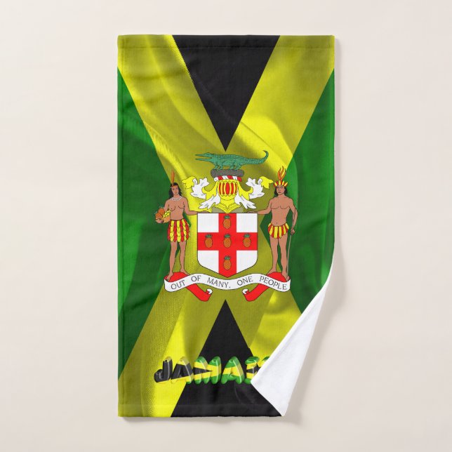 Jamaican flag hand towel (Hand Towel)