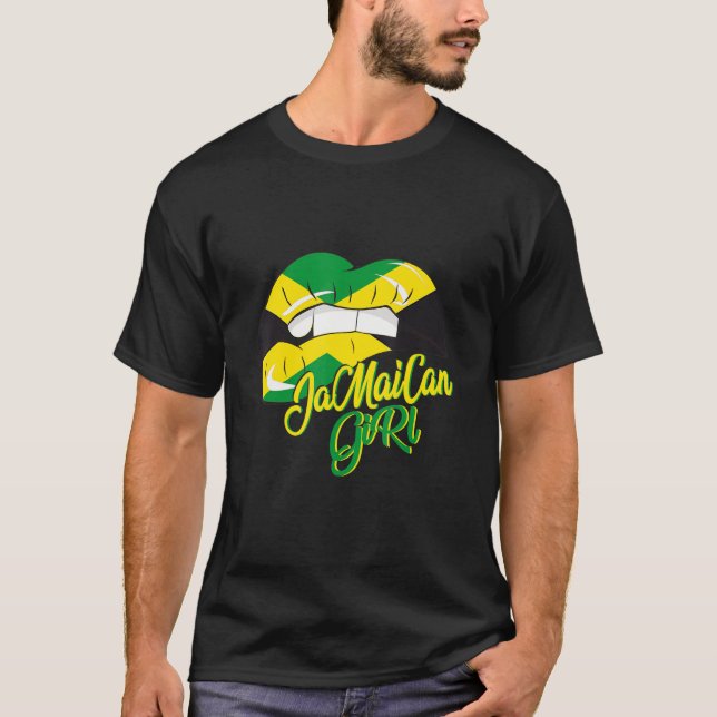 Jamaican Flag Jamaica It`s In MyHeart Men Women Ki T-Shirt (Front)