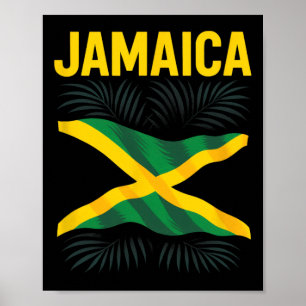 Jamaican Flag Jamaica Souvenir Travel Vacation  Poster