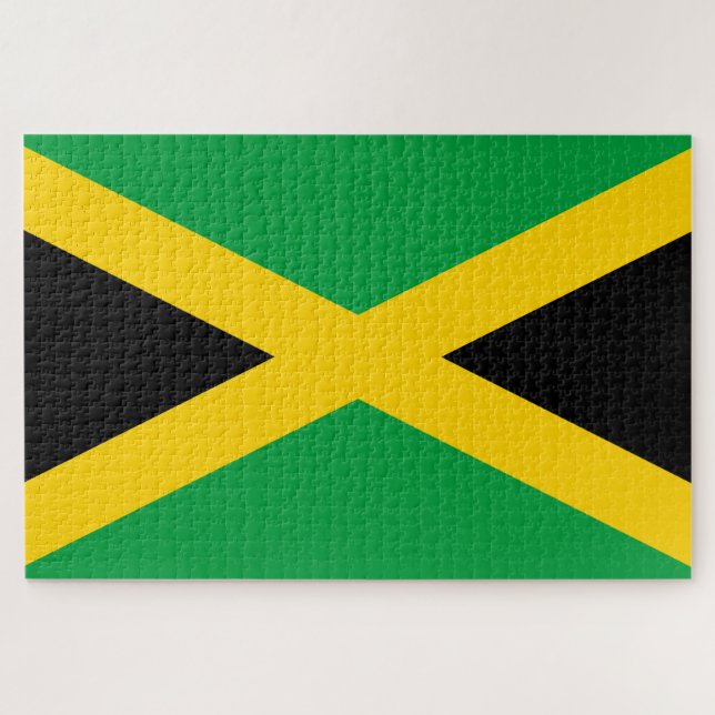 Jamaican Flag Jigsaw Puzzle (Horizontal)