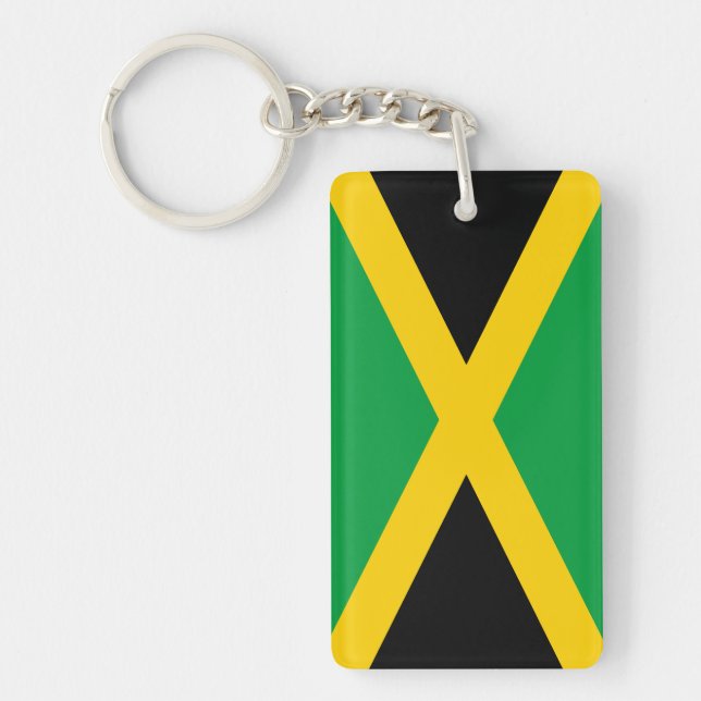 Jamaican Flag Key Ring (Front)