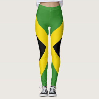 Jamaican flag lagging all over design leggings