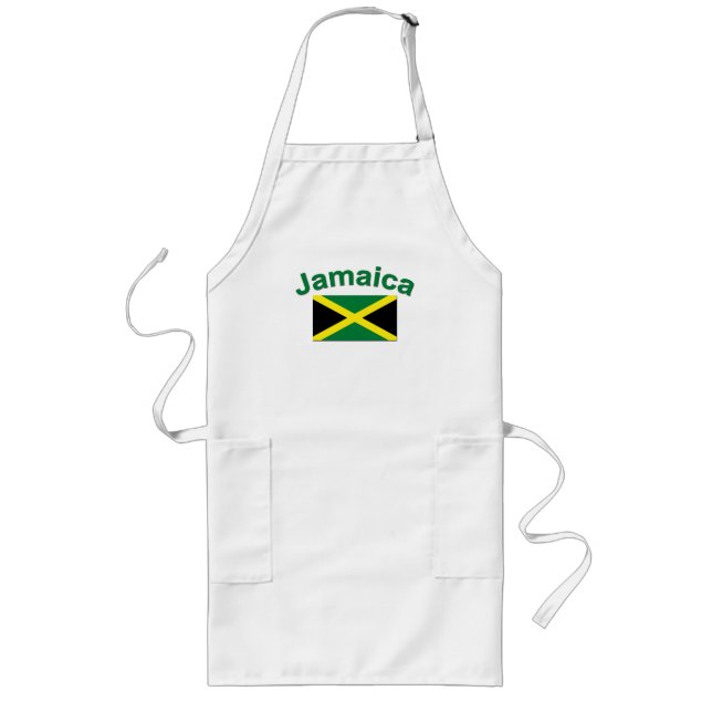 Jamaican Flag Long Apron (Front)