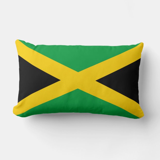 Jamaican Flag Lumbar Cushion (Front)