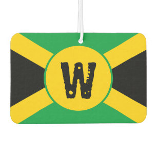 Jamaican Flag Monogram Air Freshener
