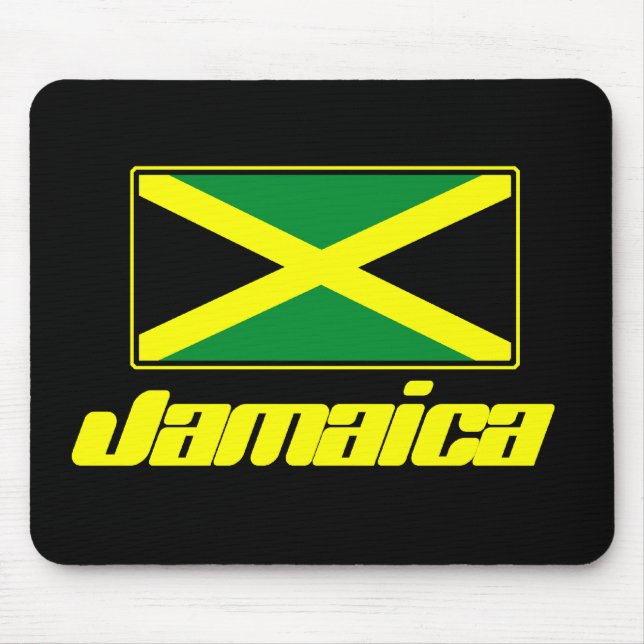 Jamaican Flag Mouse Pad (Front)