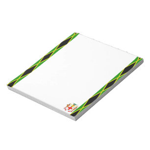 Jamaican flag notepad