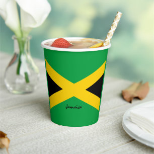 Jamaican Flag paper cups & Jamaica party /sports