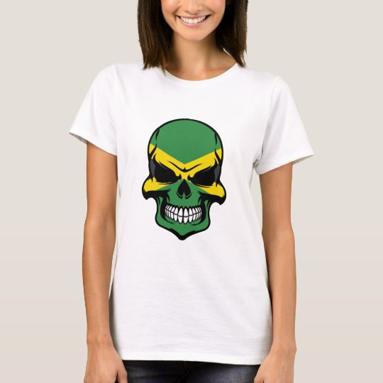 Jamaican Flag Skull T-Shirt