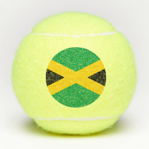 Jamaican flag tennis balls