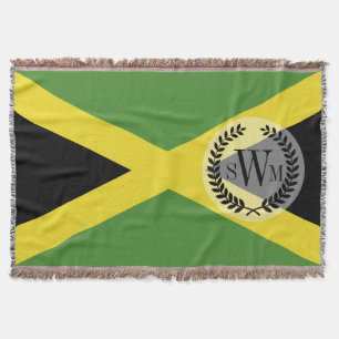 Jamaican Flag Throw Blanket
