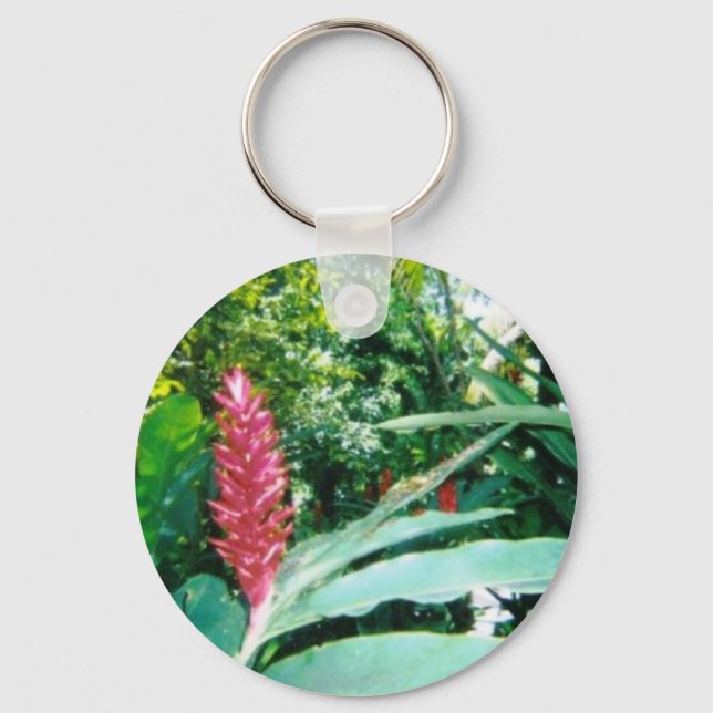 Jamaican Flower Keychain (Front)