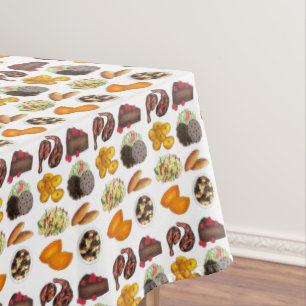 Jamaican Foods Caribbean Island Cuisine Print Tablecloth