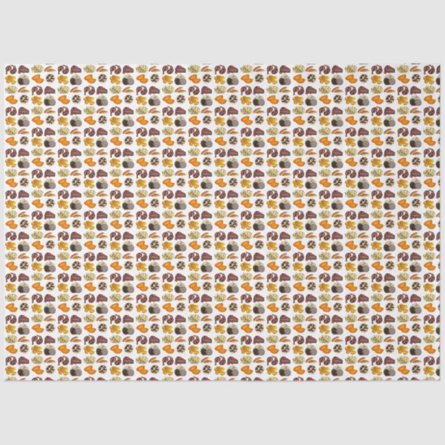 Jamaican Foods Caribbean Island Cuisine Print Tissue Paper (Front)