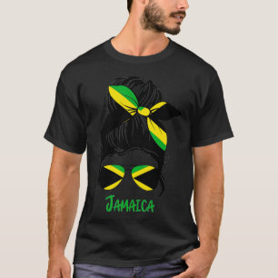 Jamaican Girl Jamaica girl Jamaica woman flag  T-Shirt