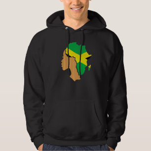 Jamaican Girl Proud Jamaica Women Vintage Jamaica Hoodie