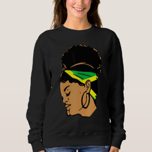 Jamaican Girl Proud Jamaica Women Vintage Jamaica Sweatshirt