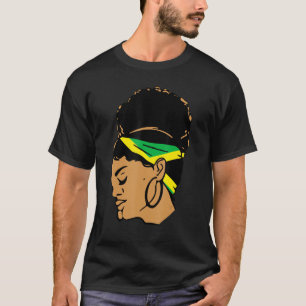 Jamaican Girl Proud Jamaica Women Vintage Jamaica  T-Shirt