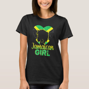 Jamaican Girl Proud Jamaica Women Vintage Jamaica  T-Shirt