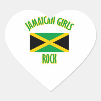 Jamaican girls DESIGNS Heart Sticker