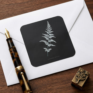 Jamaican Goldback Fern, Gymnogramma Sulphurea Square Sticker