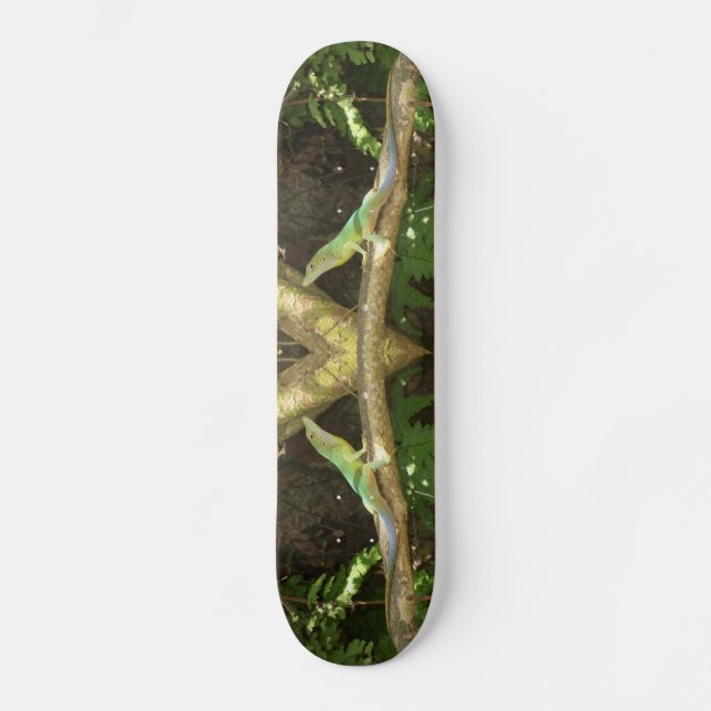 Jamaican Green Lizard Skateboard (Front)