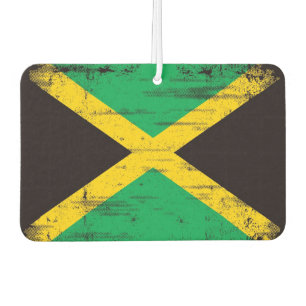 Jamaican Grunge Flag Car Air Freshener