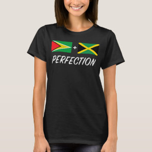Jamaican Guyanese Flag Heritage Jamaica Guyana T-Shirt