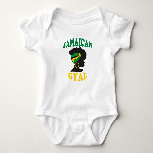 Jamaican Gyal Baby Bodysuit (Front)