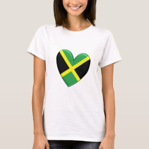 Jamaican Heart Flag T-Shirt
