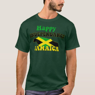 Jamaican Independance day Jamaica map and flag  T-Shirt