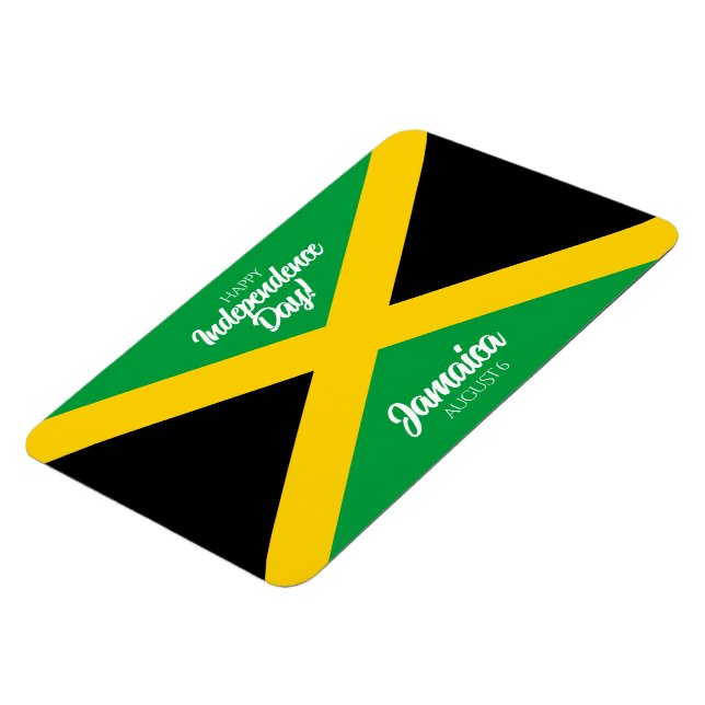 Jamaican Independence Day Jamaica National Flag Magnet (Left Side)
