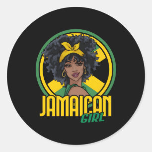 Jamaican Jamaica Flag Classic Round Sticker