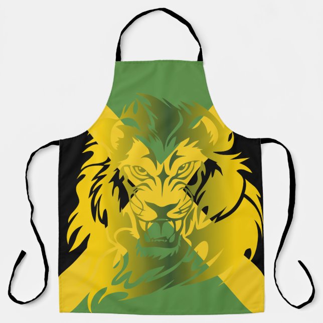 Jamaican Lion Apron (Front)