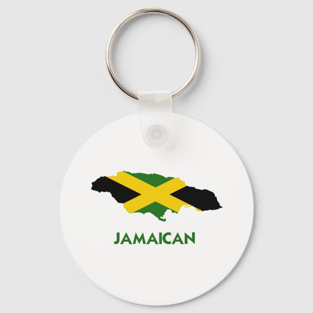 JAMAICAN MAP KEY RING (Front)