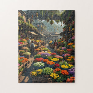 Jamaican market place jigsaw puzzle