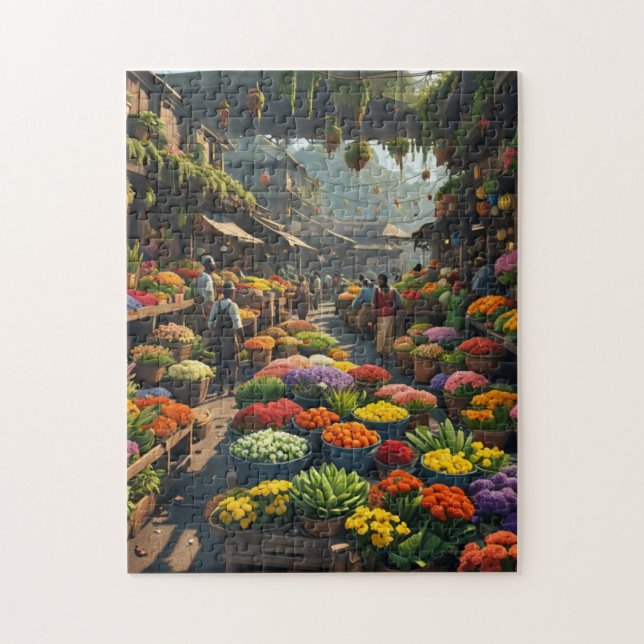 Jamaican market place jigsaw puzzle (Vertical)