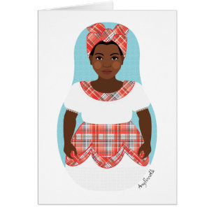Jamaican Matryoshka Card