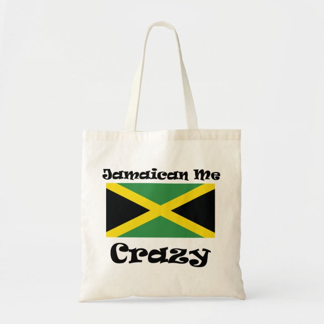 Jamaican Me Crazy Tote Bag (Front)