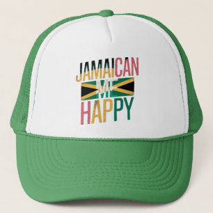 Jamaican Me Happy – Fun Jamaica Island Vibes Trucker Hat