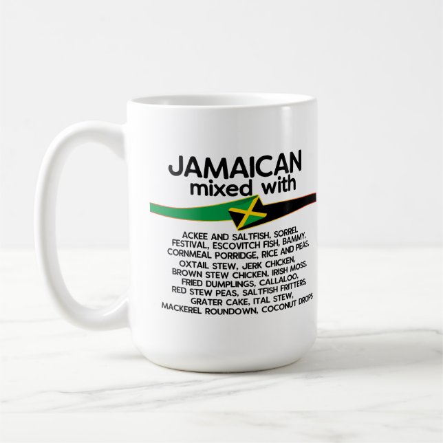 Jamaican Mixed With Jamaica Proud  Coffee Mug (Left)