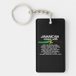 Jamaican Mixed With Jamaica Proud Group  Key Ring