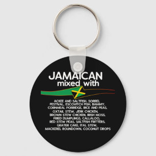 Jamaican Mixed With Jamaica Proud  Key Ring