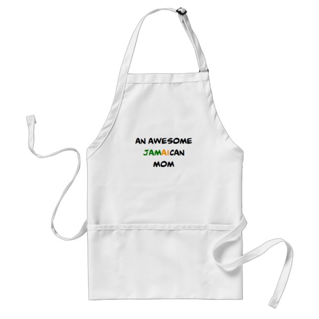 jamaican mom2, awesome standard apron (Front)
