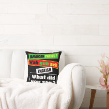 Jamaican Patois “Wah Yuh Seh” Rasta Typography