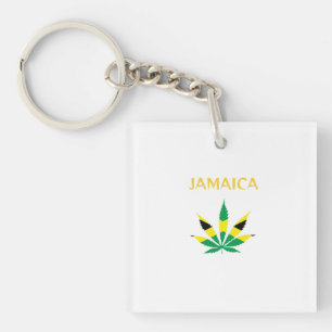 Jamaican plant key ring